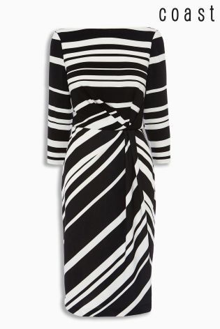 Black & White Coast Jilly Stripe Dress